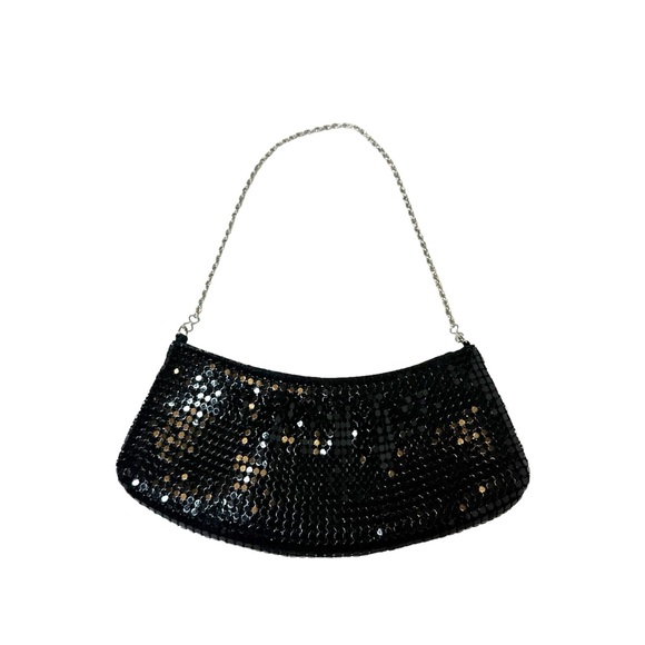 Vintage Y2K Mini Metal Mesh Black Shoulder Bag - Picture 6 of 10